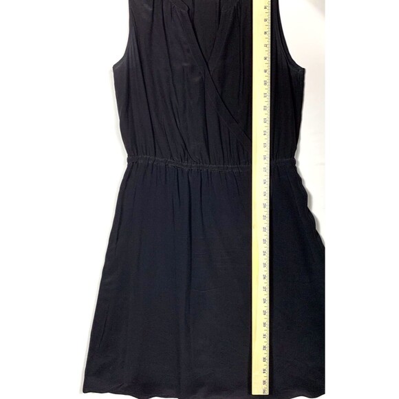 Cynthia Rowley Womens Dress Medium Black All Silk Sleeveless Lightweight Summer - Picture 5 of 6